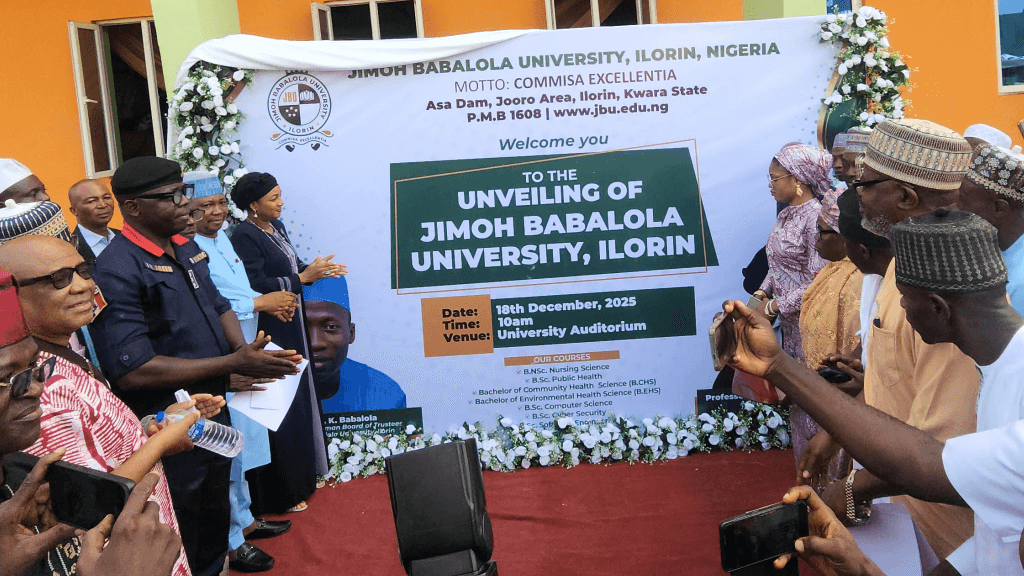 Jimoh Babalola University Officially Unveiled, Prof. Ijaiya Named Acting VC
