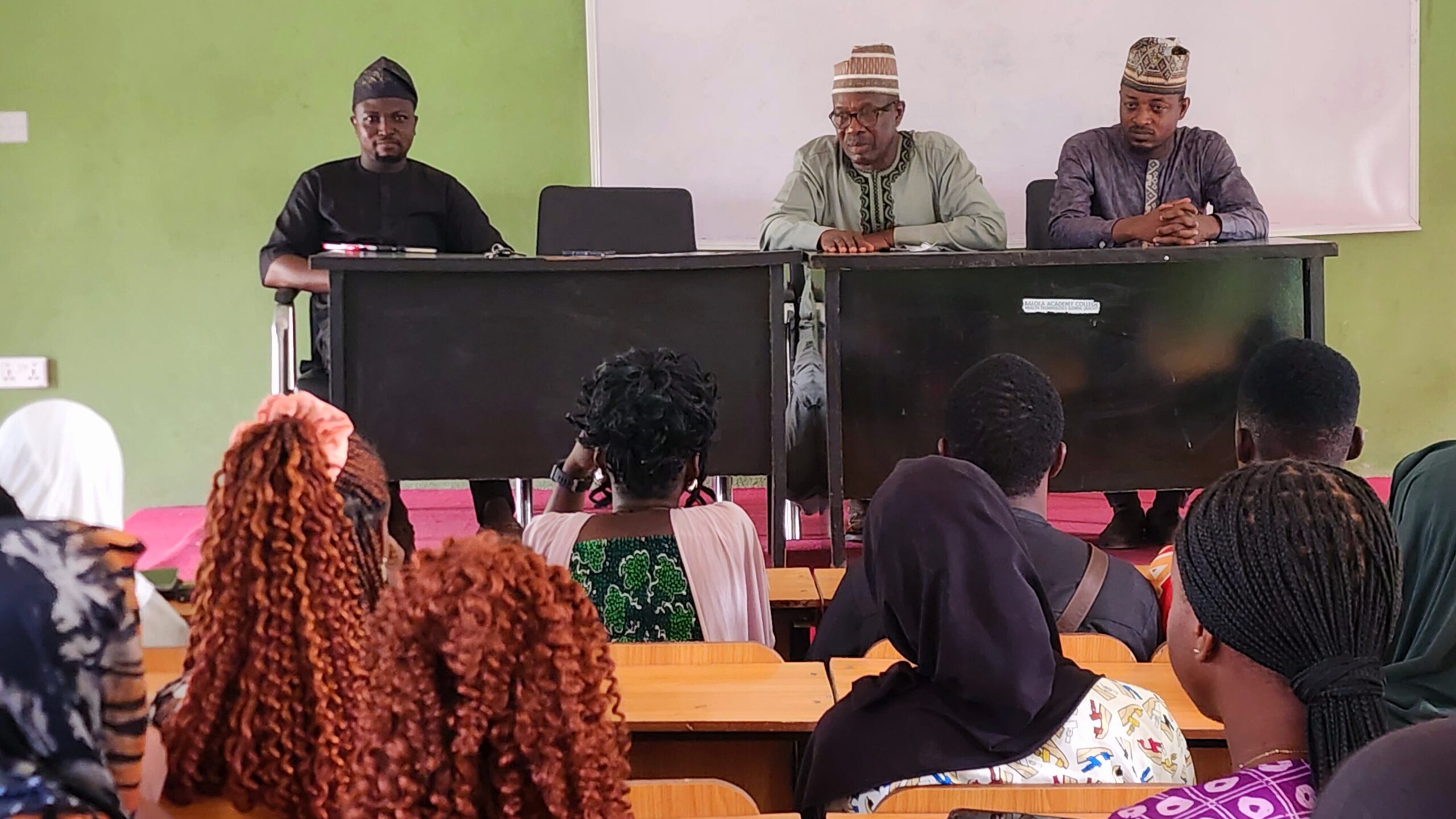 Prof. Ijaiya Charges Students on Discipline and Academic Excellence During Interactive Session with the Management