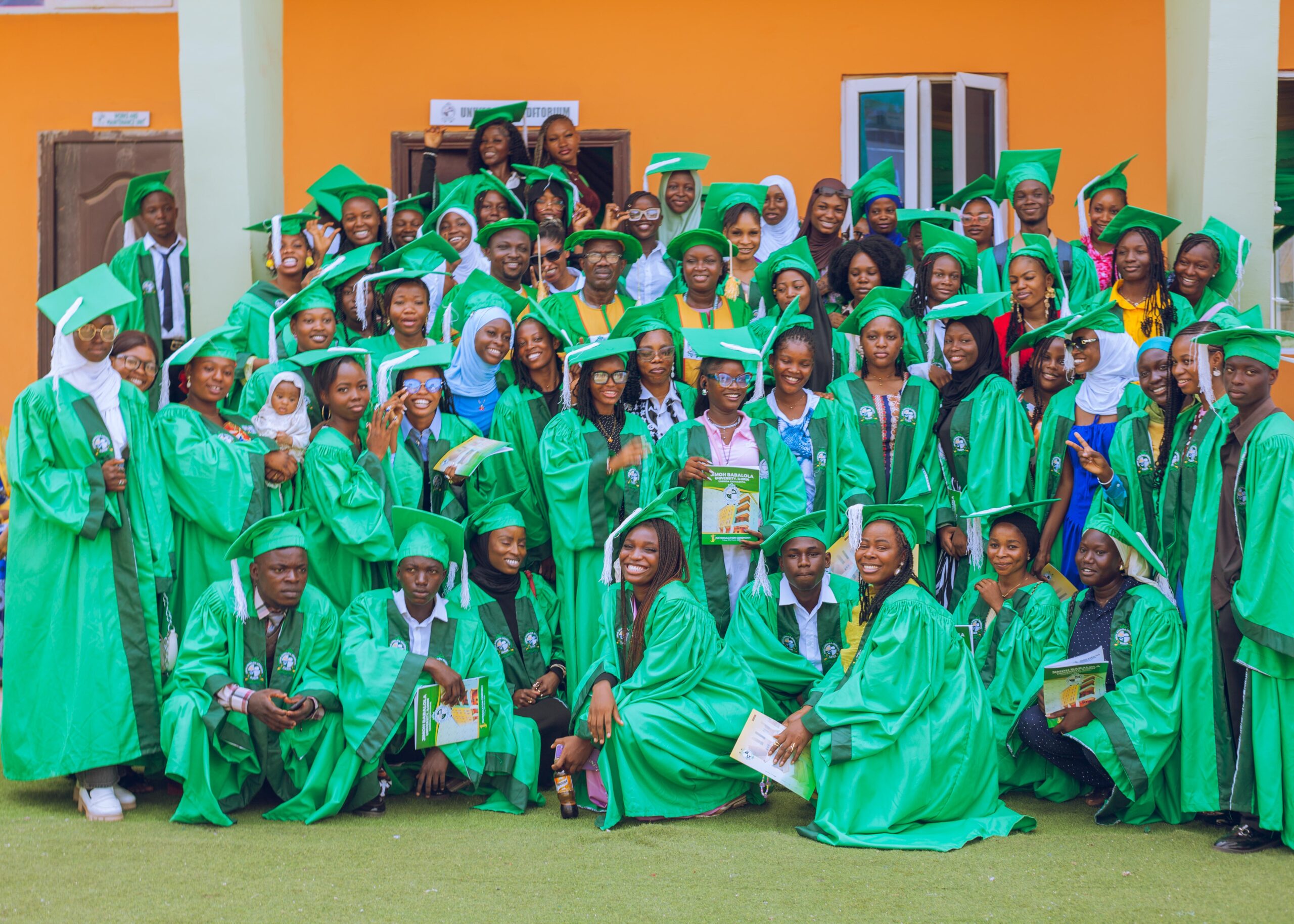 Students walking together on Jimoh Babalola University campus
