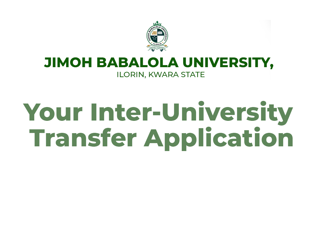 Jimoh Babalola University Inter-University Transfer Application